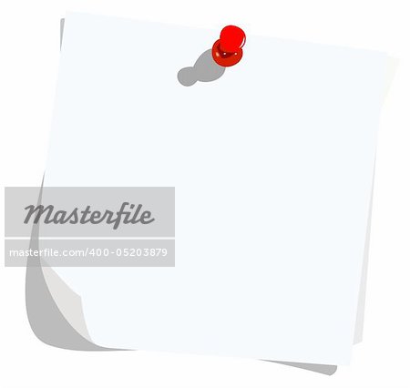 Realistic illustration note pad - vector
