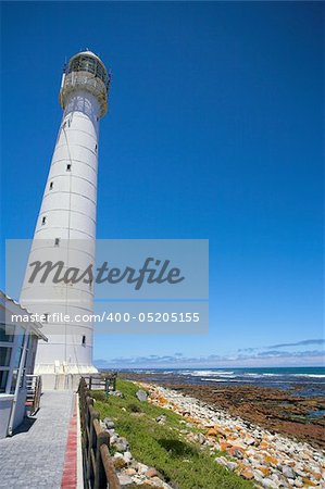 The Historical Slangkop Lighthouse at Kommetjie in the Western Cape, South Africa