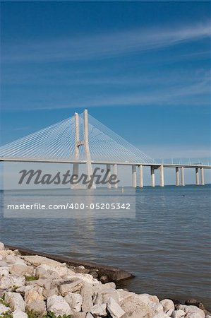 View of the Vasco da Gama bridge - Lisbon