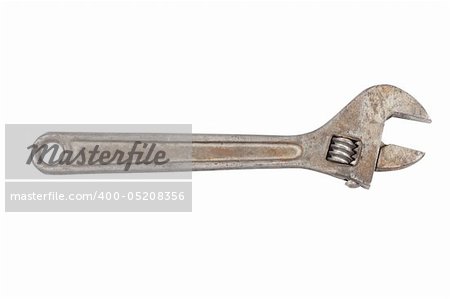 Wrench isolated on a white background clipping path.