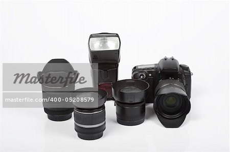 digital camera isolated on white background