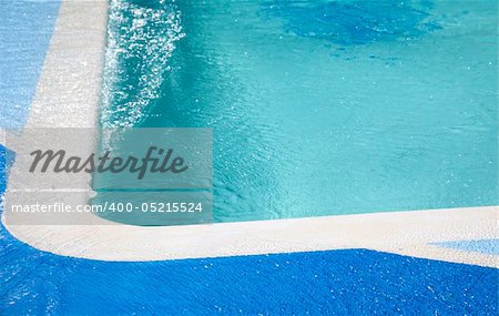 Detail of a refreshing swimming pool