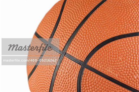 A closeup of a basketball