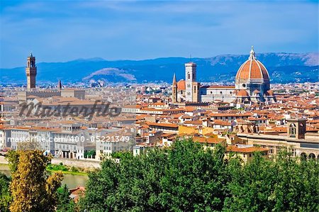 Beautiful panoramic view of Florence, Italy