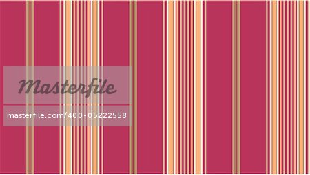 Vector eps8.  Pink and tan striped continuous seamless fabric or wallpaper background.