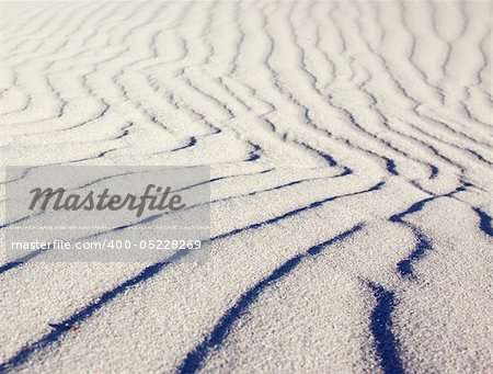 Wind pattern on sand dune with beautiful texture