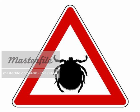 Tick warning sign