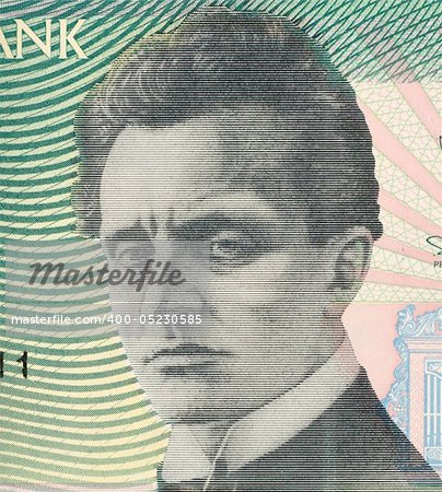 Rudolf Tobias (1873-1918) on 50 Krooni 1994 Banknote from Estonia. First Estonian  professional composer and organist.