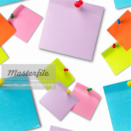 Colorful sticker notes seamless wallpaper background