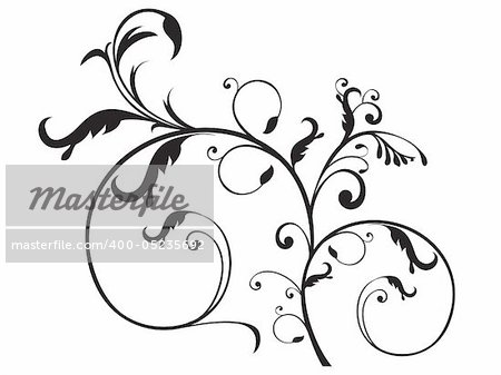 abstract floral vector illustration