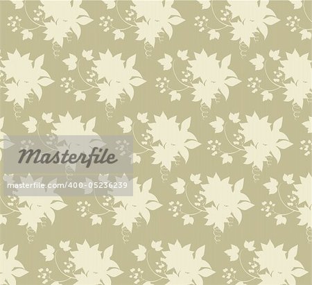 illustration drawing of beautiful beige leaves background