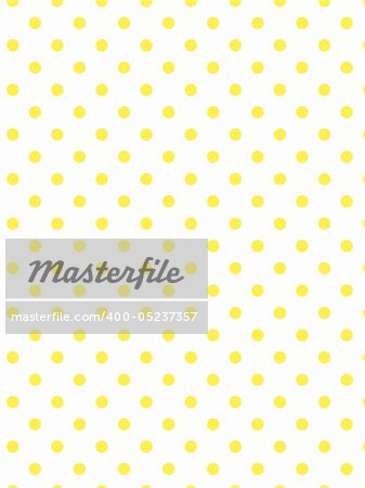 Vector eps8  White background with yellow polka dots.