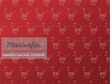 illustration drawing of beautiful red flower background