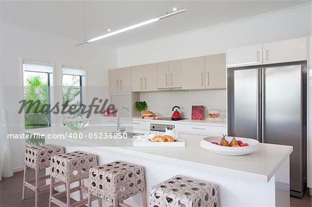 Kitchen in new modern townhouse