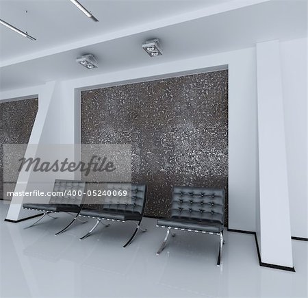 Modern interior of a room  (3d rendering)