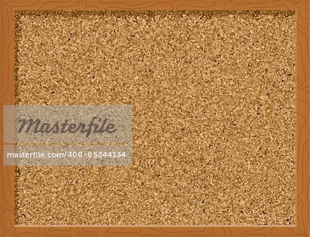 This is a vector illustration of a corkboard.