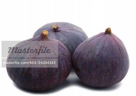 Fresh figs isolated on white background