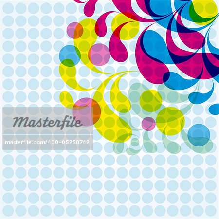 Floral abstract background