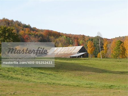 picturesque vermont in the autumn