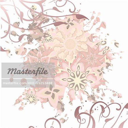 floral background, this  illustration may be useful  as designer work