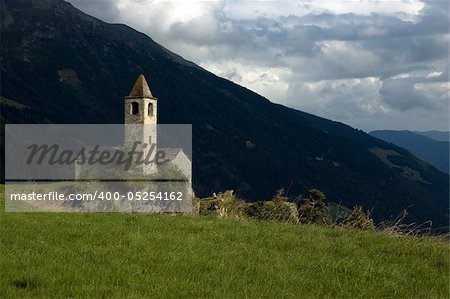 Church in the mountain, San Vigilio di Marebbe