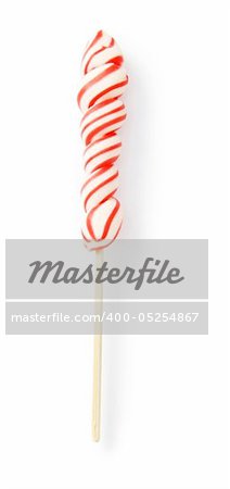 Colourful lollipop isolated on the white background