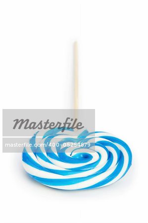 Colourful lollipop isolated on the white background