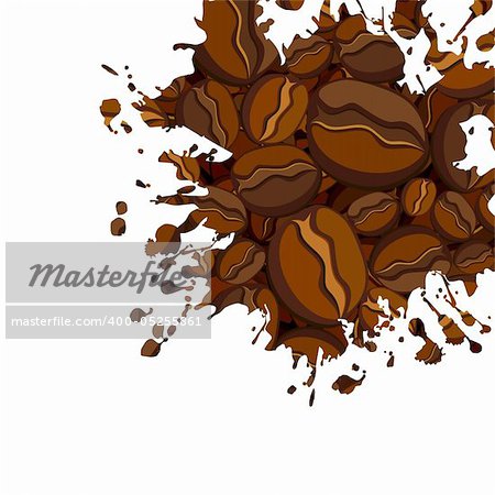 coffee background, this  illustration may be useful  as designer work