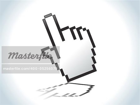 abstract hand icon vector illustration