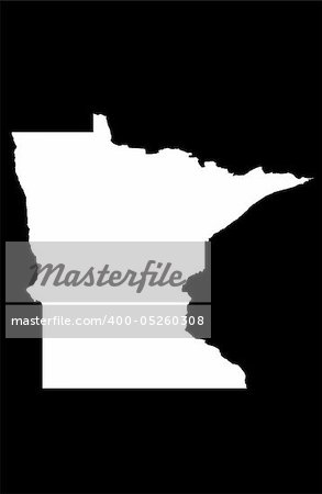 State of Minnesota - black background