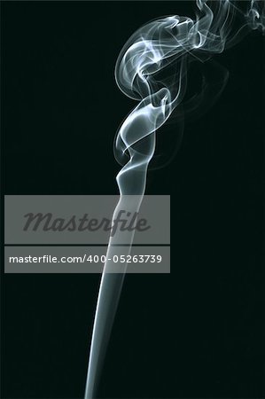 smoke on black background