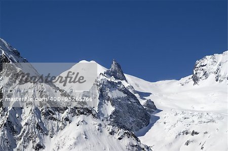 Mountain peak. Caucasus, Dombay, Sofrudzhu.