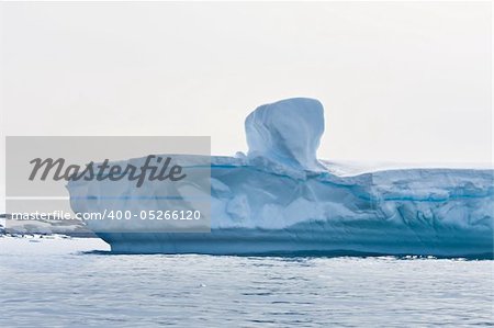 Antarctic iceberg in the snow