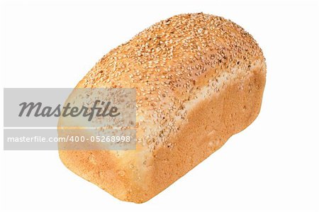 bread isolated over white background