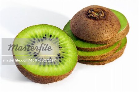 fresh kiwi isolated