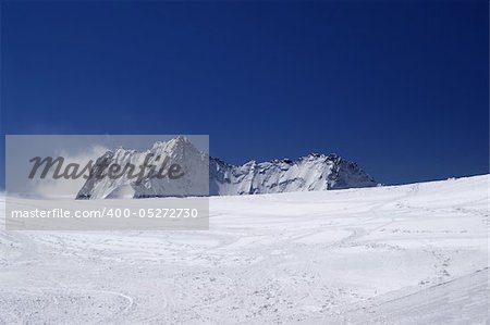 Ski resort. Caucasus, Dombay.