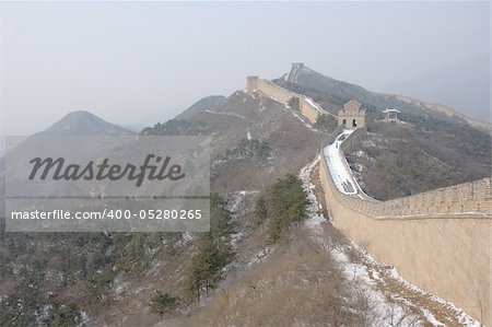 Great Wall skyline in Badaling near Beijing, China