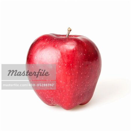 red apple isolated on white