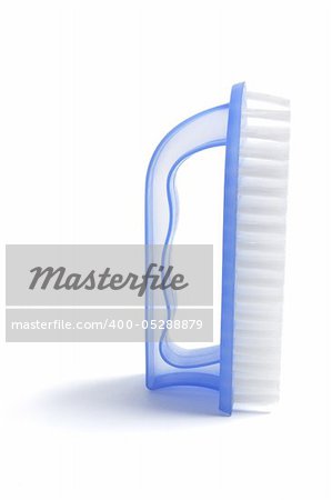 Plastic Brush on Isolated White Background