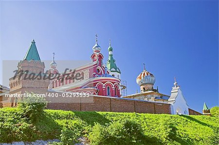 ancient Russian orthodox monastery in Old Ladoga