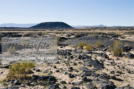 Amboy Crater, an extinct volcano near Amboy, California