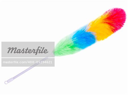 nice bright colorful whisk isolated over white