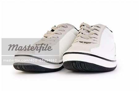 Sporty shoes isolated on the white background