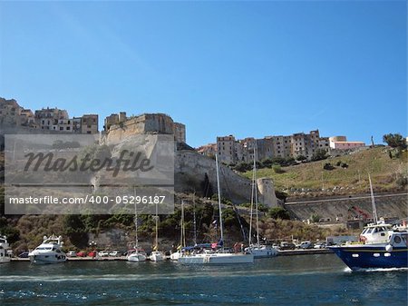 Bonifacio in south Corsica