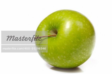 fresh green apple. isolated on white background