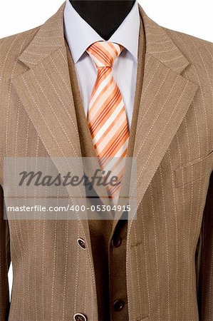 front view of elegant suit, business fashion