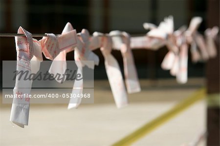 Paper Prayer Knots - Yasakunijinga Shrine, Sapporo, Japan