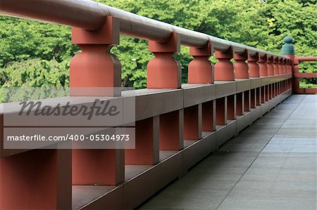 Wooden Bridge - Zojoji Shrine,Tokyo, Japan