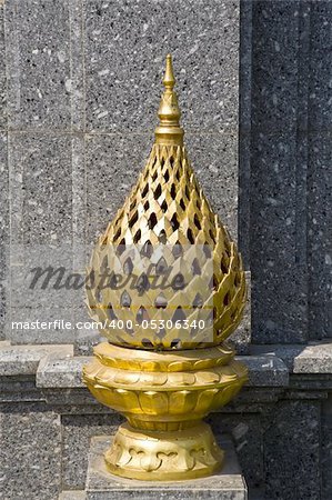 Thai-style lamp in Thai temple
