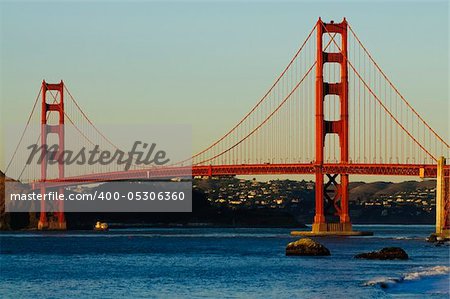 Golden Gate Bridge at sunset
